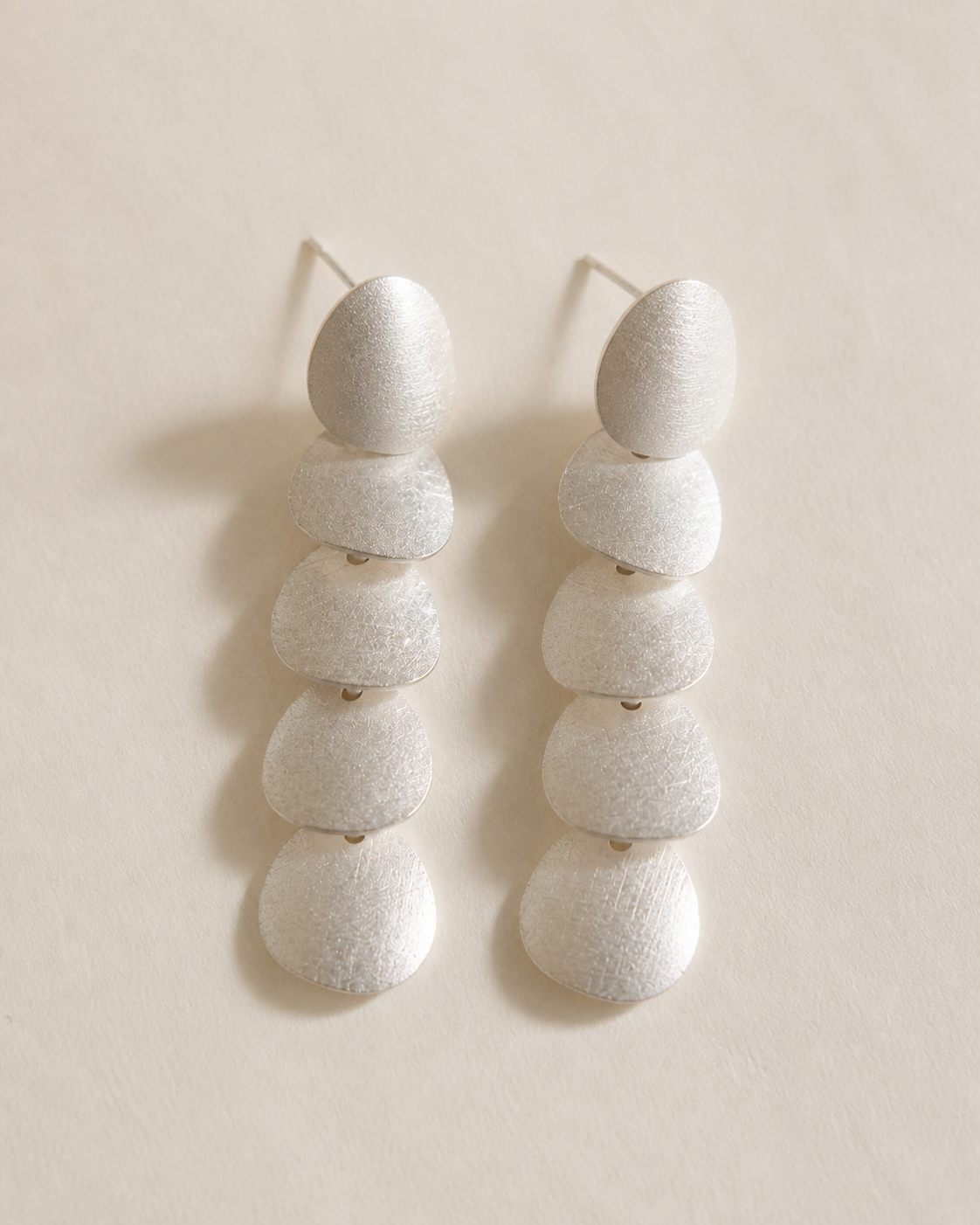 Extend 01 — stacked plate earrings, product view